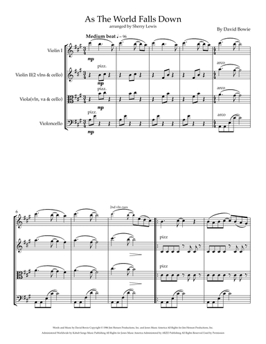 As The World Falls Down (arr. Sherry Lewis)