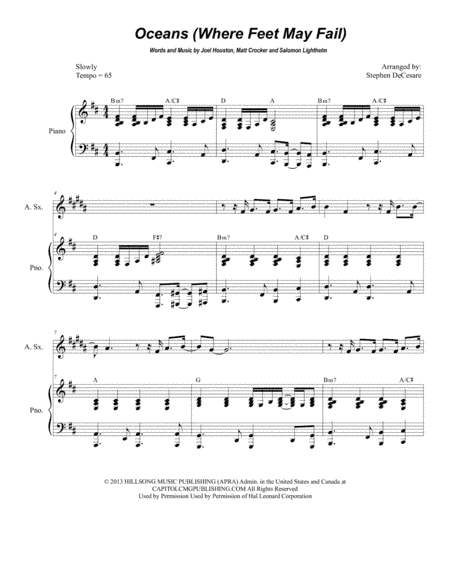 Oceans (Where Feet May Fail) (arr. Stephen DeCesare)