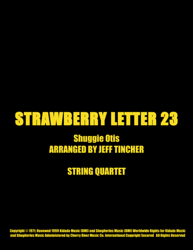 Strawberry Letter 23 (arr. Jeff Tincher)