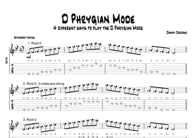D Phrygian Mode (4 Ways to Play)