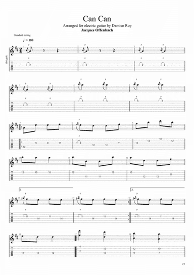 Cancan (arr. Damien Roy)