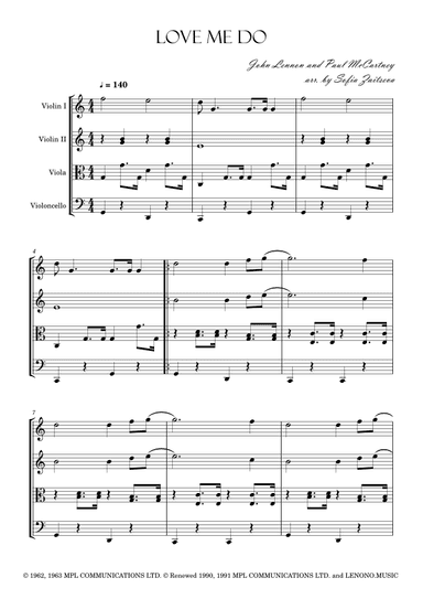 Love Me Do (arr. Sofia Zaitseva)