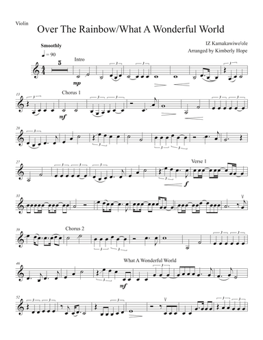Over The Rainbow / What A Wonderful World (arr. Kimberly Hope)