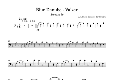 Danube Blue (Strauss Jr) + Mp3 Playback and Demo + Pdf Solo and Piano Parts (arr. Fabio Eduardo de Oliveira)