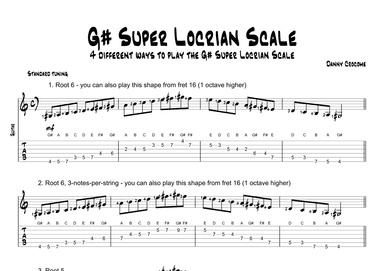 G# Super Locrian Scale (4 Ways to Play)