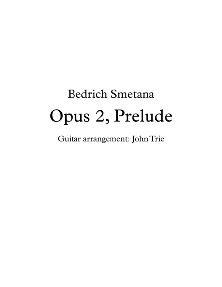Opus 2, Prelude tab (arr. John Trie)