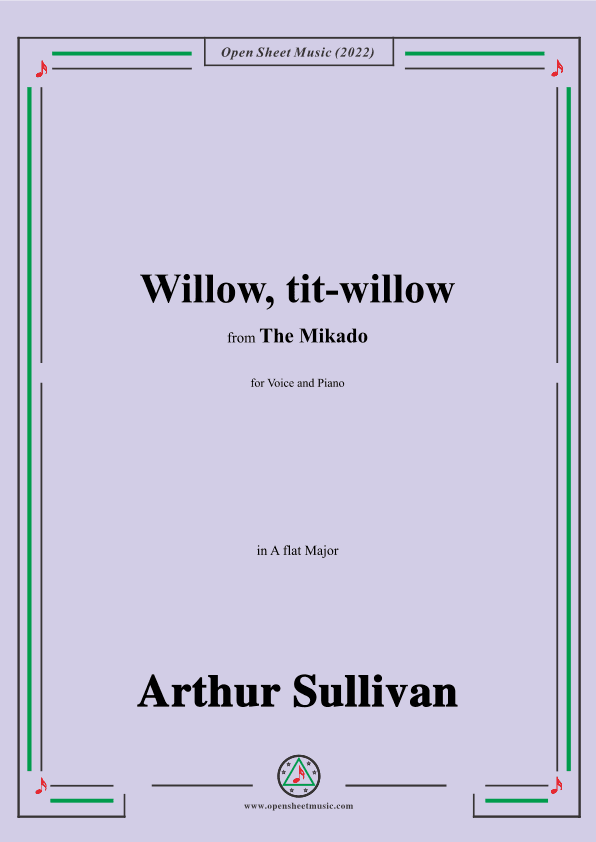 Sullivan-Willow,tit-willow(On a tree by a river),in A flat Major (arr. OSM Press)