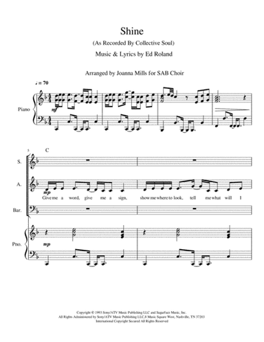 Shine (arr. Joanna Mills)