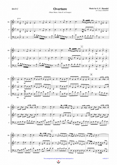Overture (Water Music) (arr. Josef STASTNY)