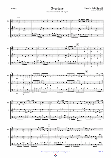 Overture (Water Music) (arr. Josef STASTNY)