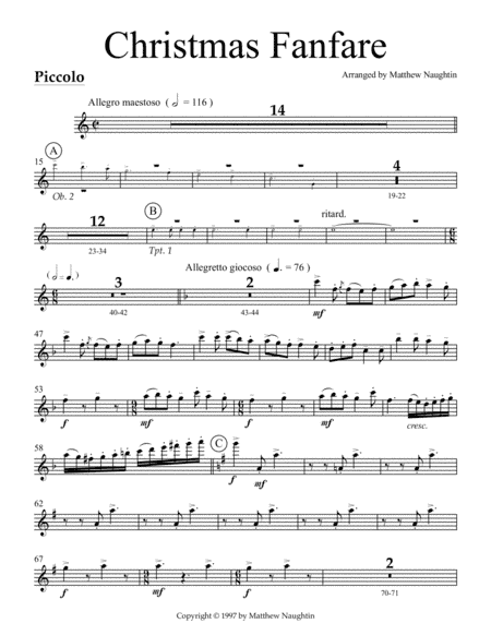 Christmas Fanfare: Set of Parts