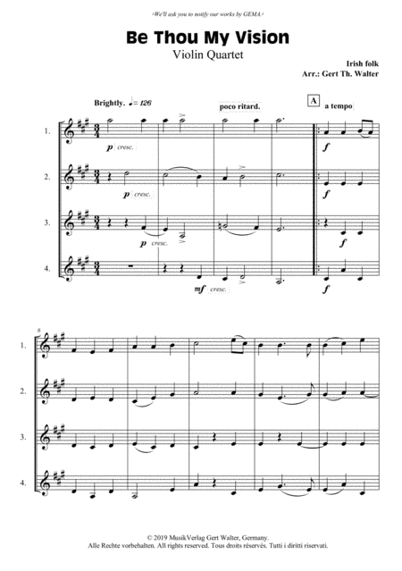 Be Thou My Vision (arr. Gert Th. Walter)