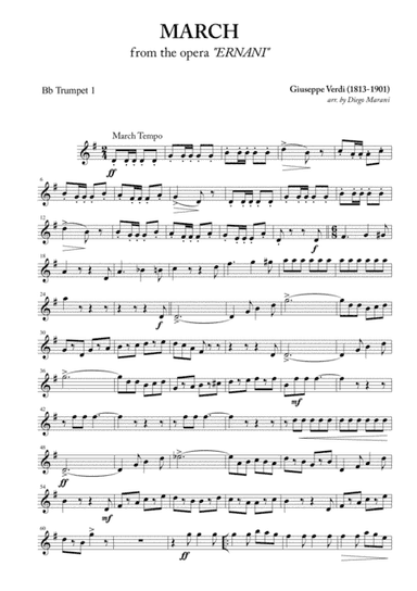 March from "Ernani" for Brass Quartet (arr. Diego Marani)