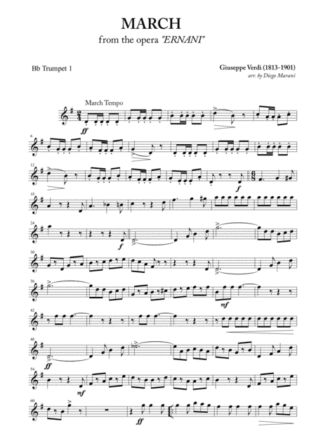 March from "Ernani" for Brass Quartet (arr. Diego Marani)