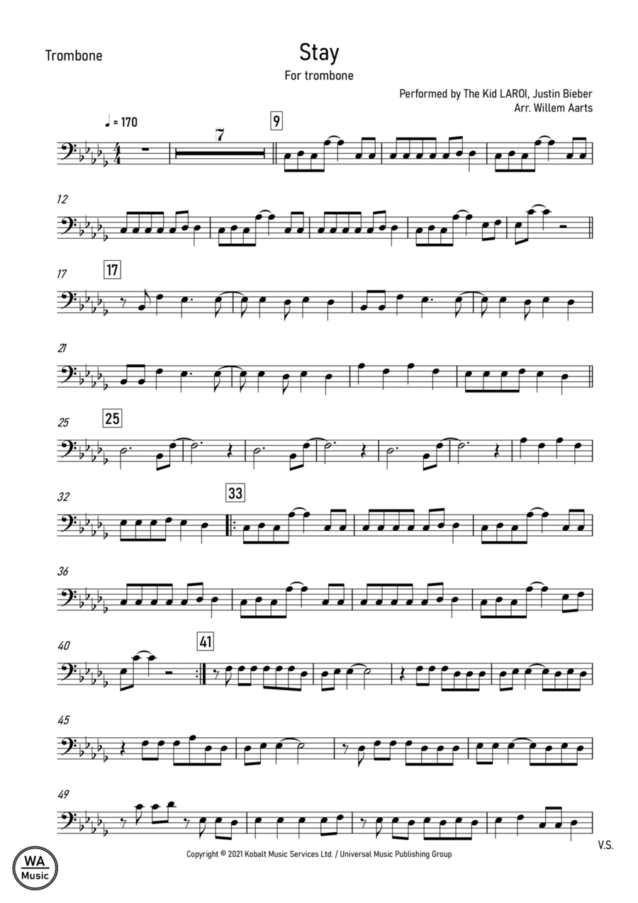 Stay (arr. Willem Aarts)