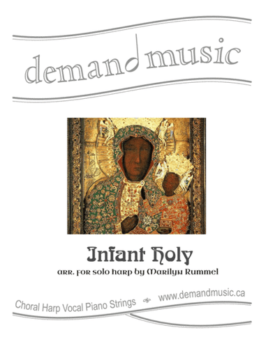 Infant Holy - solo intermediate harp - pedal or lever (arr. Marilyn Rummel)