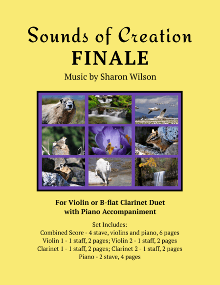 Sounds of Creation: Finale (Violin and/or B-flat Clarinet Duet with Piano Accompaniment)