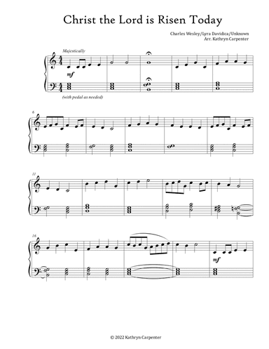 Christ the Lord is Risen Today (arr. Kathryn Carpenter)
