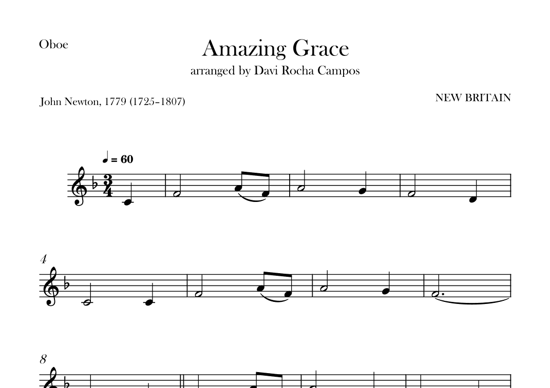 Amazing Grace (arr. Davi Rocha Campos)