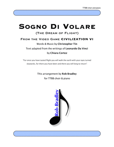 Sogno Di Volare (arr. Rob Bradley)