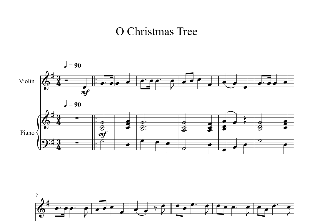 O Christmas Tree (Violin + Piano) (arr. Digital Book Music)