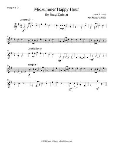 Midsummer Happy Hour (first trumpet in Bb)