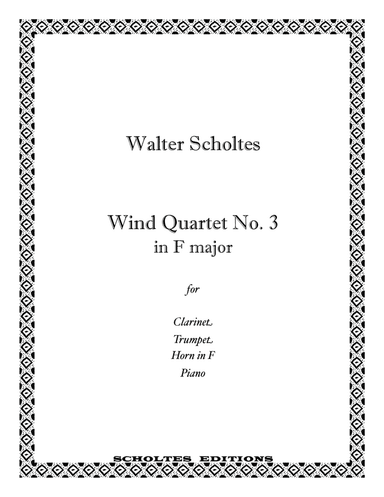 Wind Quartet No. 3 in F Major for mixed ensemble