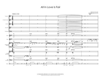All In Love Is Fair (arr. Matt Amy)