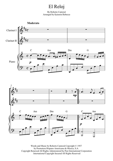 El Reloj (arr. Kaiserin Rebecca)