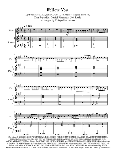 Follow You (arr. Thiago Marconato)