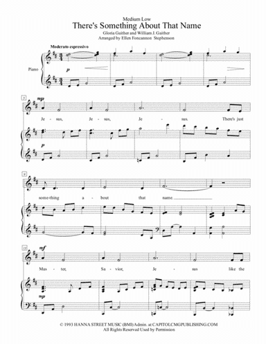 There's Something About That Name (arr. Ellen Foncannon Stephenson)