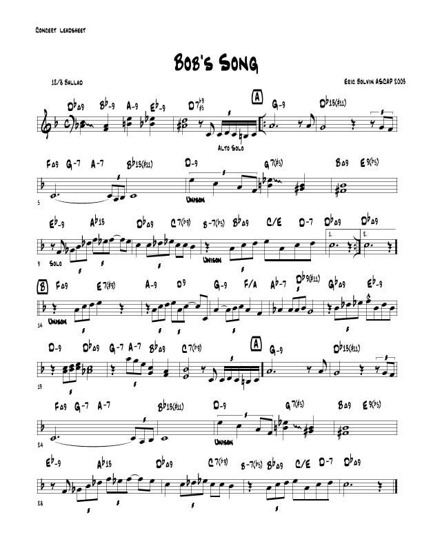Bob's Song