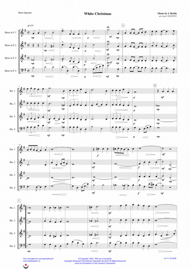 White Christmas (arr. Josef Štastný)