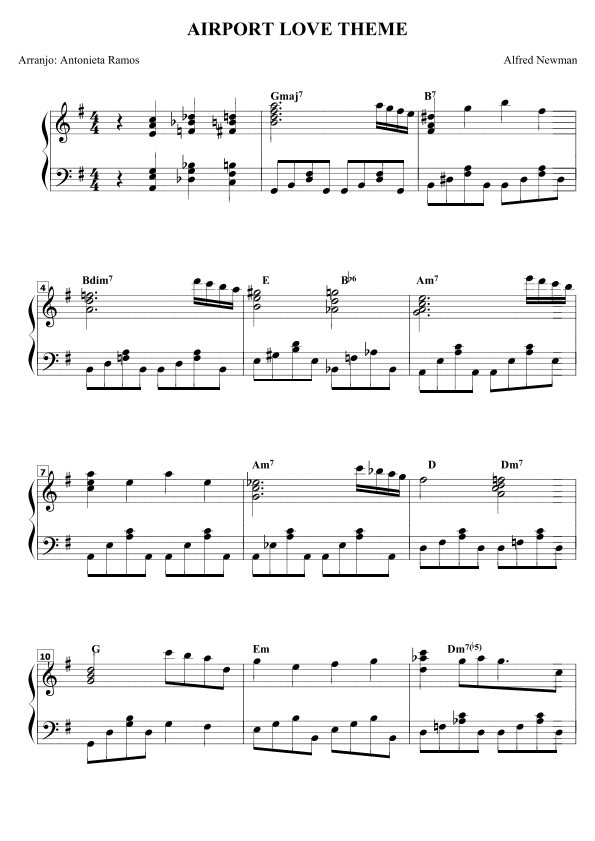 Airport Love Theme (winds Of Chance) (arr. Antonieta Ramos Valverde)