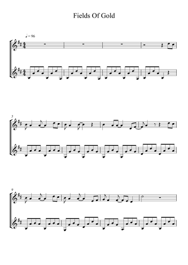Fields Of Gold (arr. Lubos Zeman)