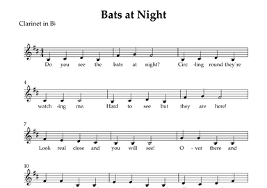 Bats at Night (arr. Wesley S. SIlva)