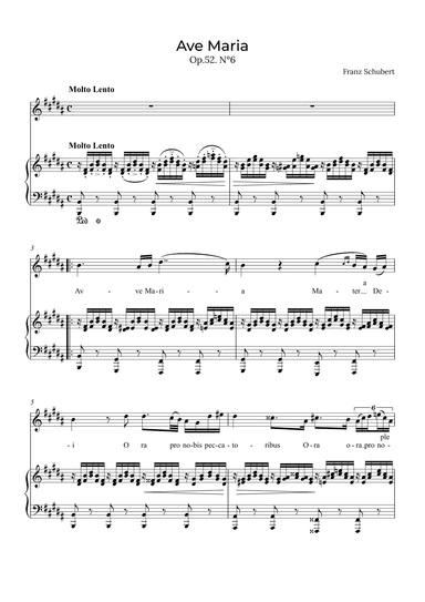Ave Maria Schubert - Contralto in B (arr. Alex Nunes Rodrigues)