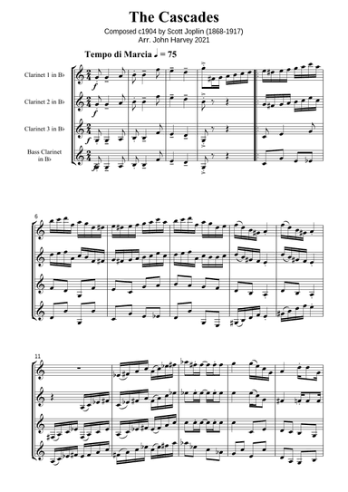 Cascades Rag (arr. John Harvey)