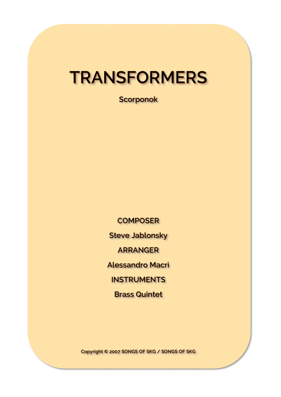Scorponok (arr. Alessandro Macrì)