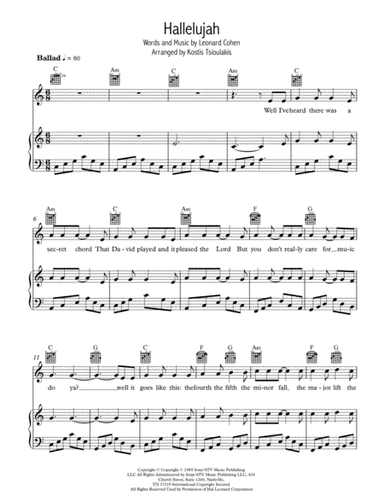 Hallelujah (arr. Kostis Tsioulakis)