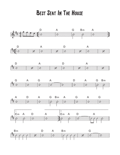 Best Seat In The House (arr. David M Fagnant)