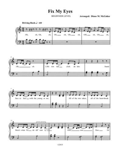 Fix My Eyes (arr. Diane M. McGahee)