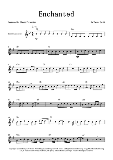 Enchanted (arr. Glauco Fernandes)