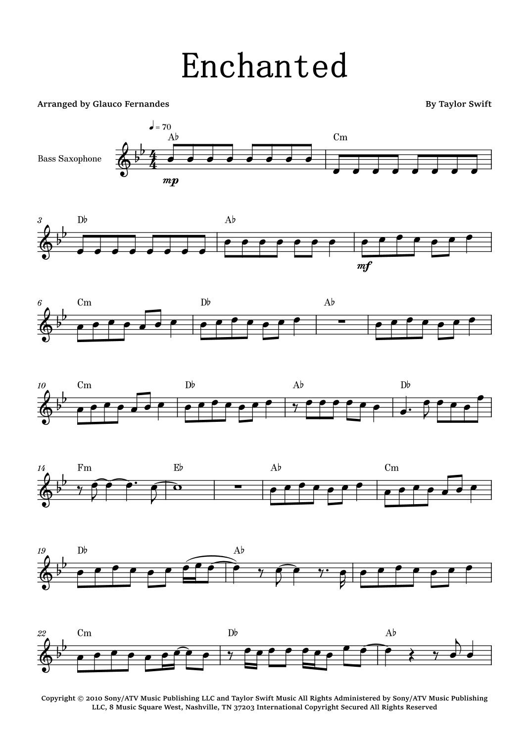 Enchanted (arr. Glauco Fernandes)