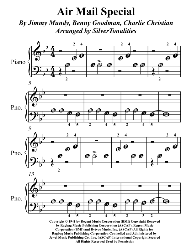 Air Mail Special (arr. SilverTonalities)