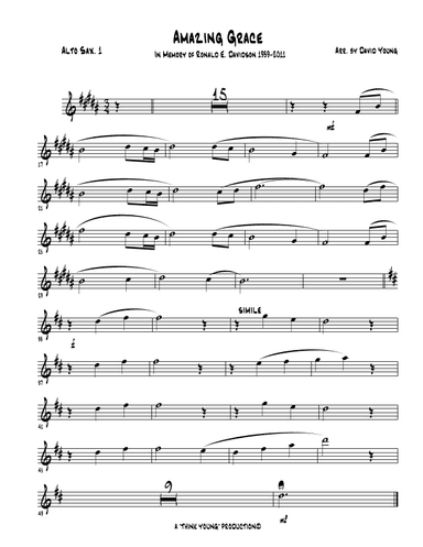 Amazing Grace (arr. David W. Young)