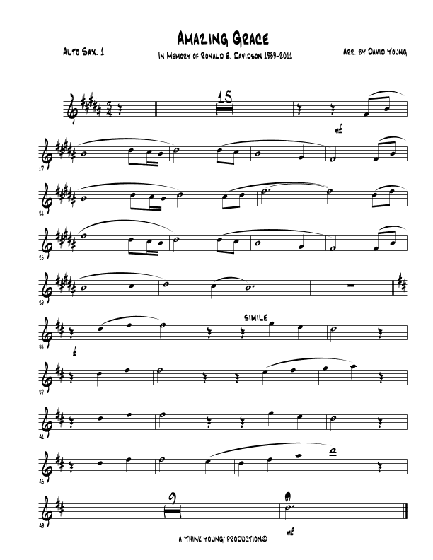 Amazing Grace (arr. David W. Young)