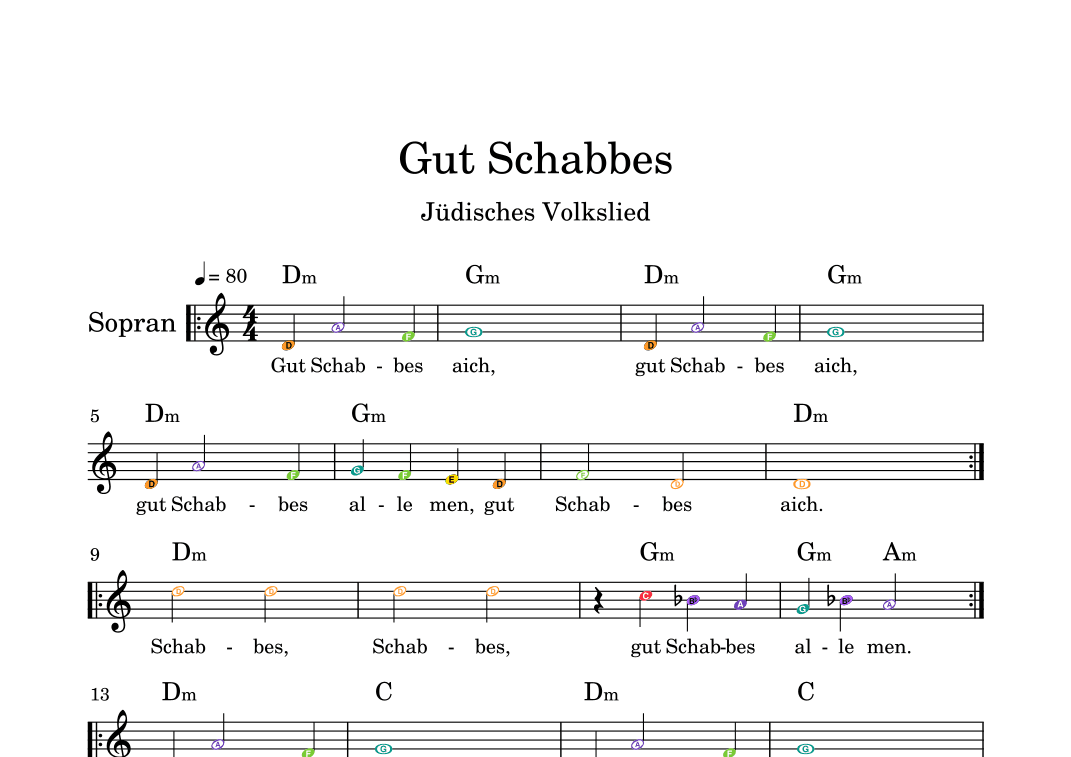 Gut Schabbes (arr. Darya Lenz)