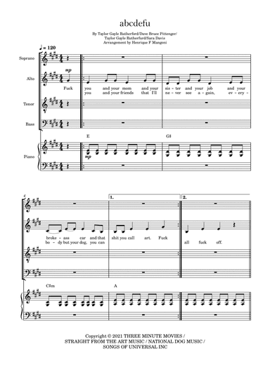 Abcdefu (arr. Henrique F Mangoni)