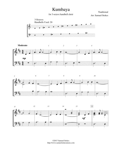 Kumbaya - for 3-octave handbell choir (arr. Samuel Stokes)
